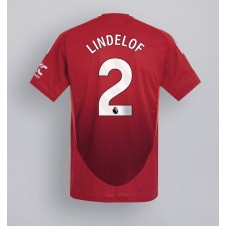 Manchester United Victor Lindelof #2 Hjemmedrakt 2024-25 Kortermet